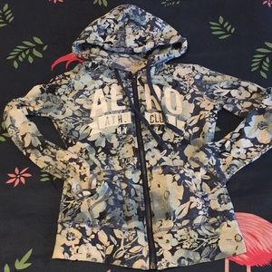 Aeropostale Shirts & Tops - Floral zip up hoodie sweater Aeropostale Shirts & Tops - Floral zip up hoodie sweater